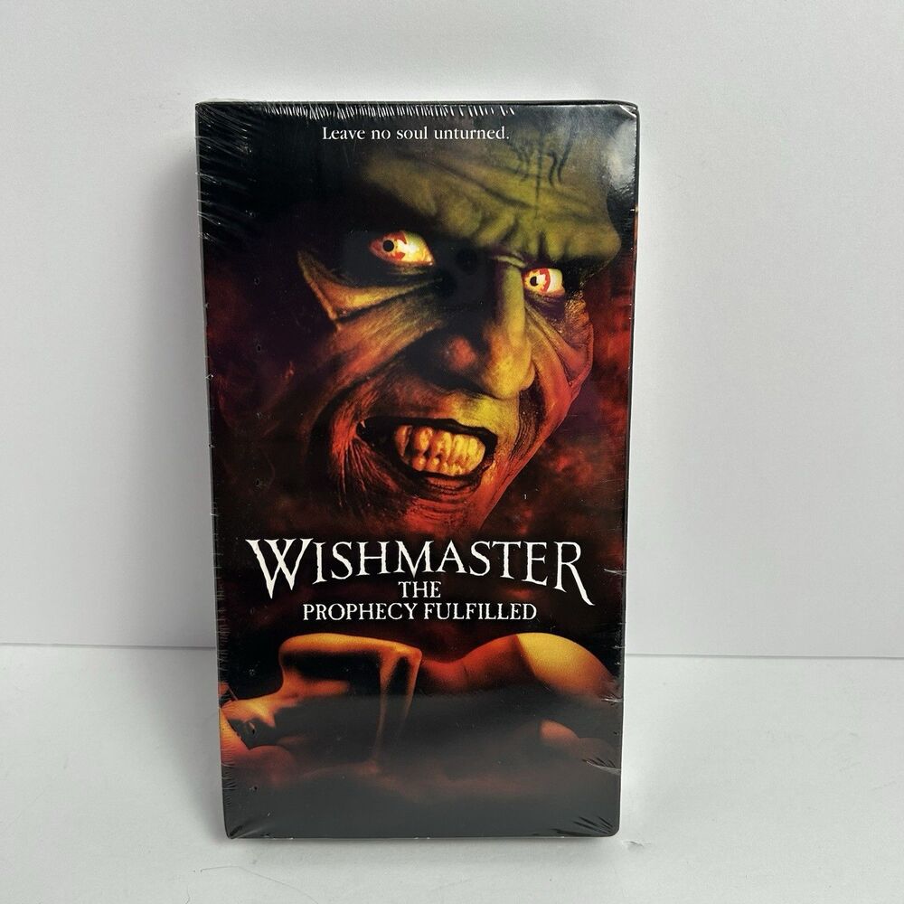 Wishmaster 4 - The Prophecy Fulfilled VHS Horror Movie Brand New Factory Sealed